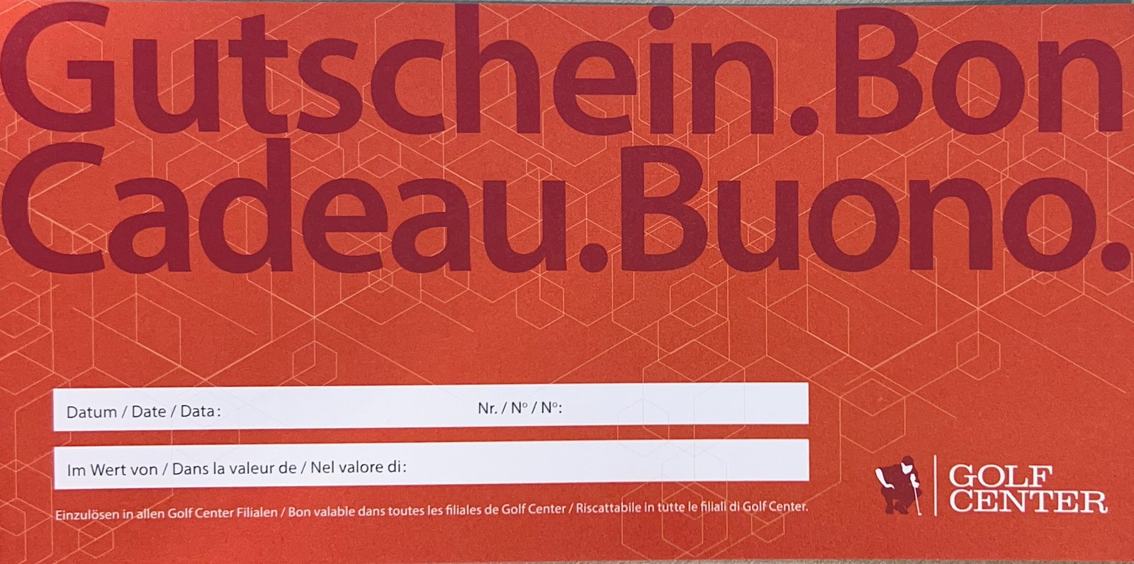 golf gift card