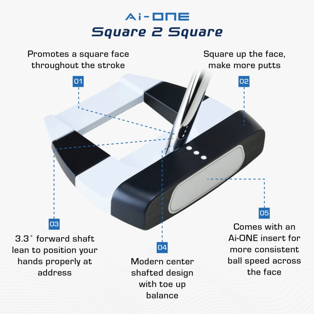 ODYSSEY - Ai-ONE Square 2 Square Jailbird Putter - Image 3